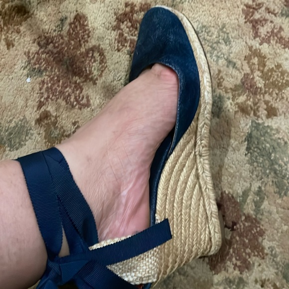 Christian Louboutin Canvas Wedges - Picture 7 of 10